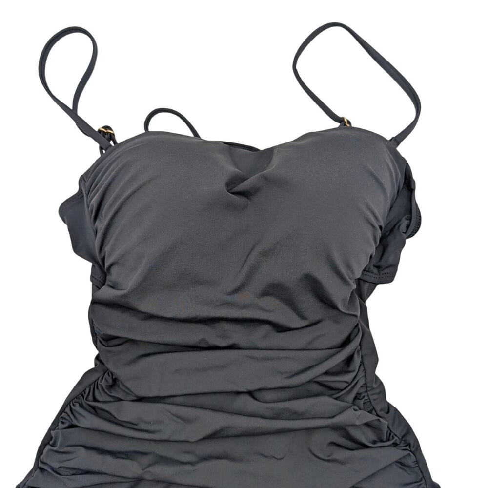 La Blanca Women's Island Goddess Lingerie One Piece Swimsuit Black Size 4 - Picture 3 of 10